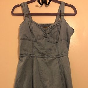 Denim cut-out summer dress